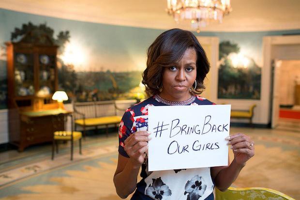 michelle obama bring back our girls hashtag