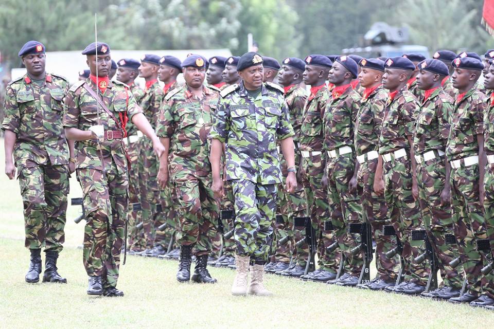 president uhuru kenyatta uniform kenya defence forces