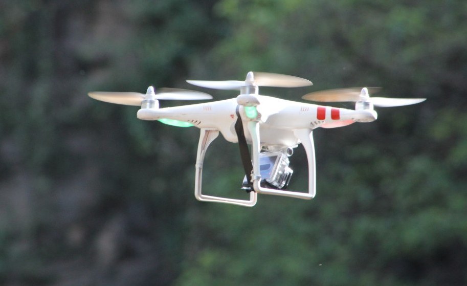 A drone similar to this one fitted with cameras can often be seen flying over Uhuru Park during large public events