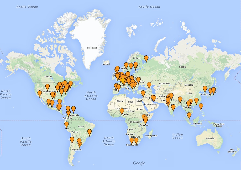 World Intellectual Property Day 2015 Events - WIPO Map