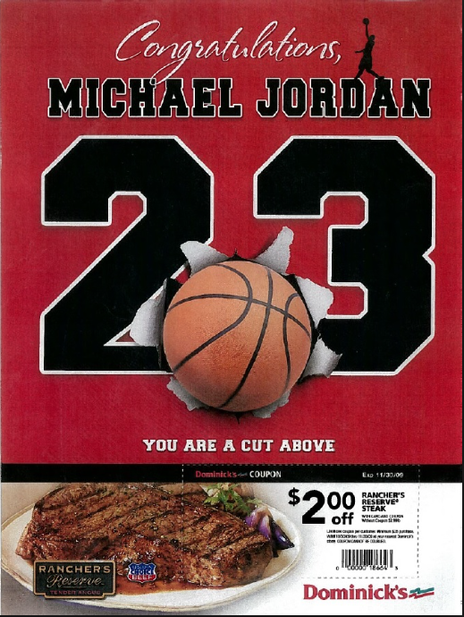 Dominicks Michael Jordan Safeway Advert (1)